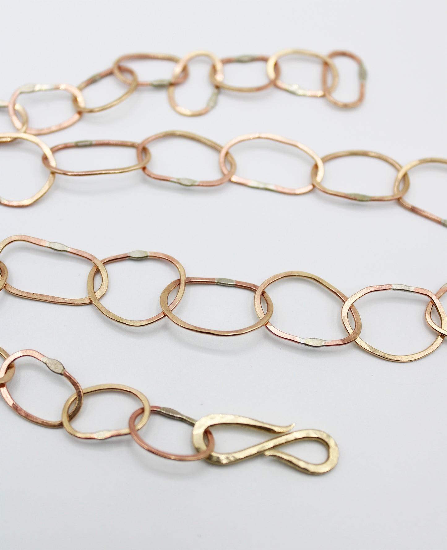 Reversible rough labradorite statement necklace