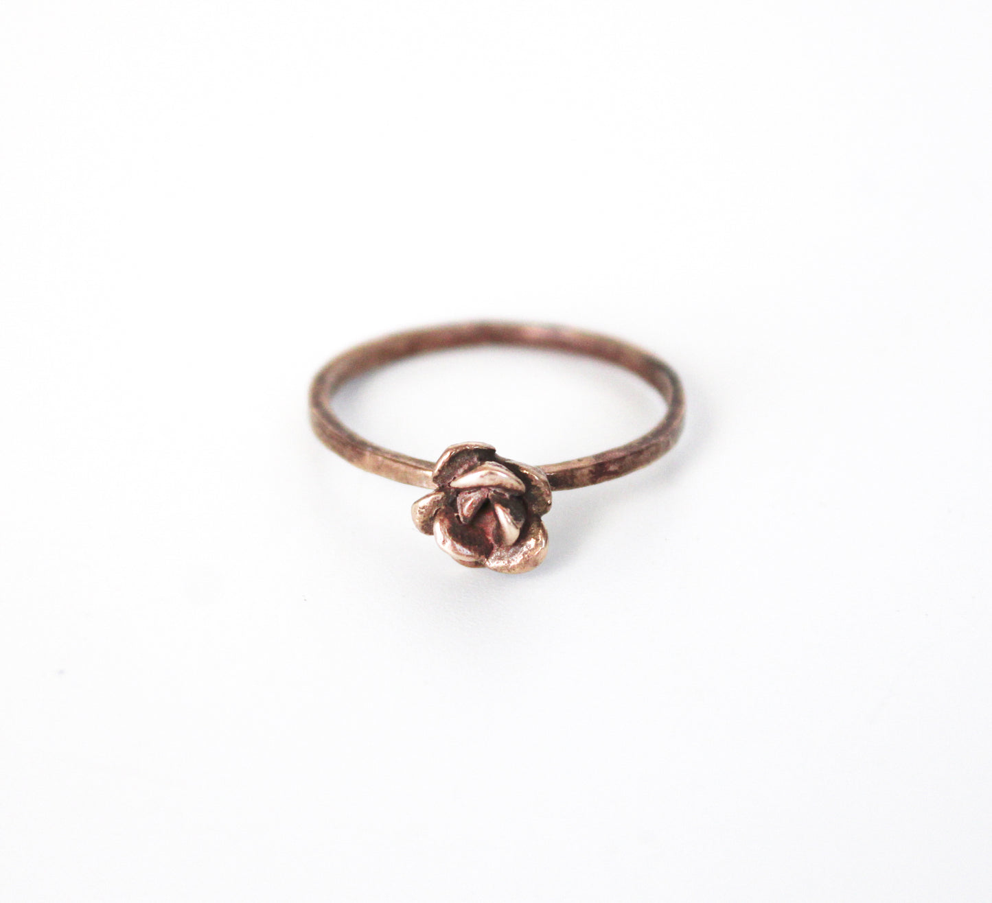 Bronze Rose Ring- thin band