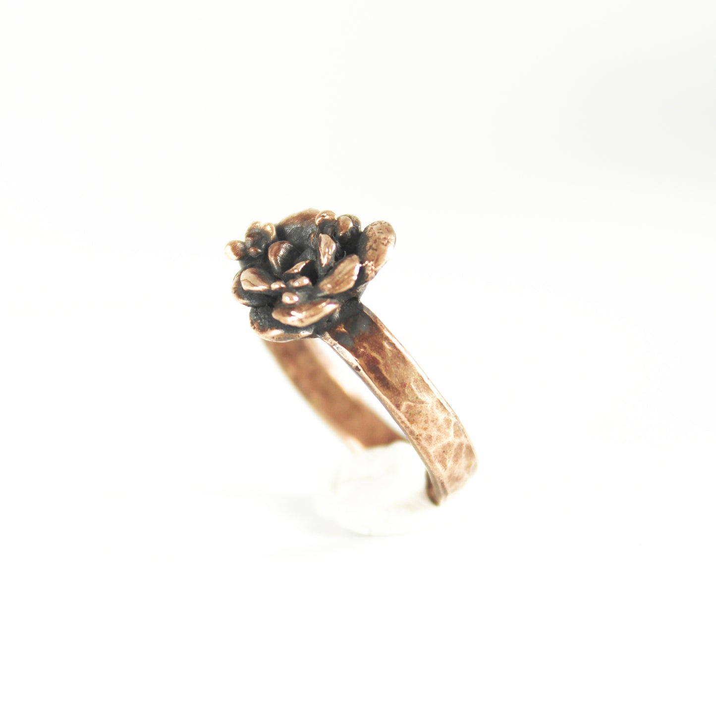 Bronze Botanical Ring- thick band