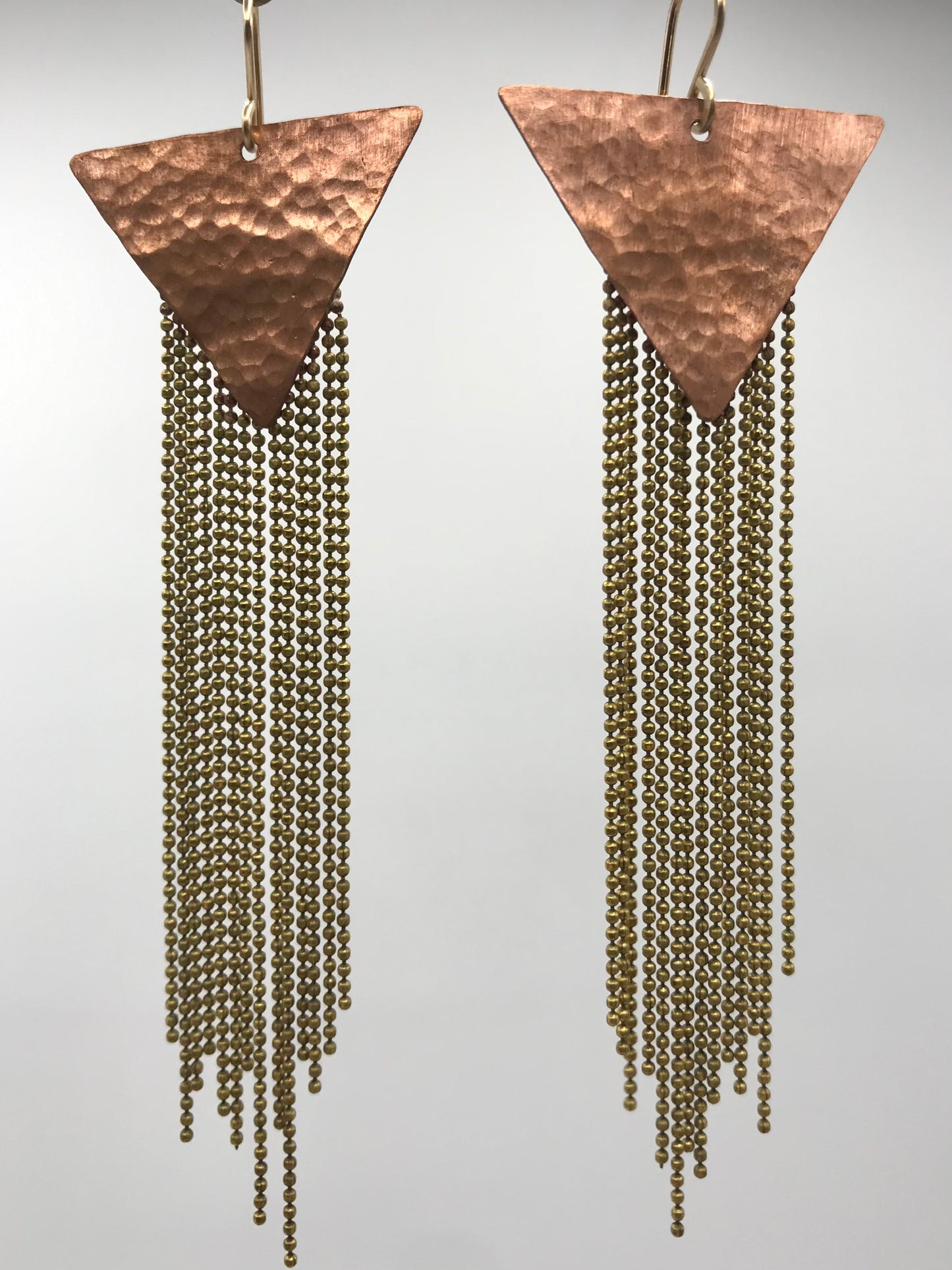 Hammered stardust earrings