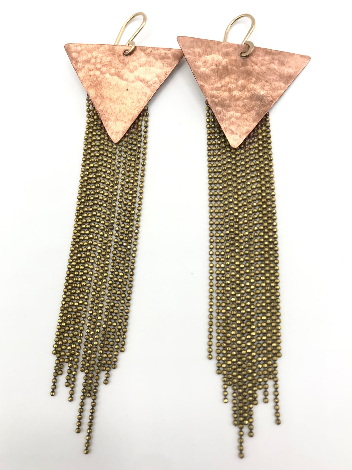 Hammered stardust earrings