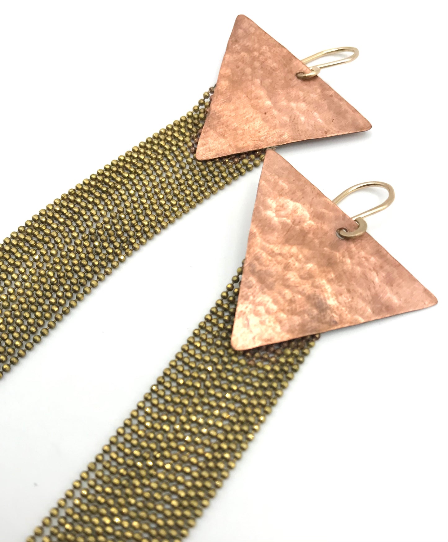 Hammered stardust earrings