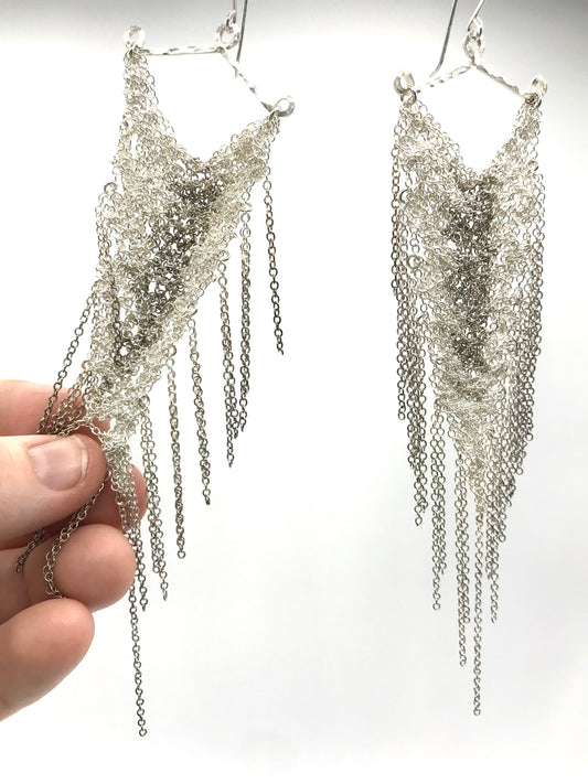 silver Fantasy earrings